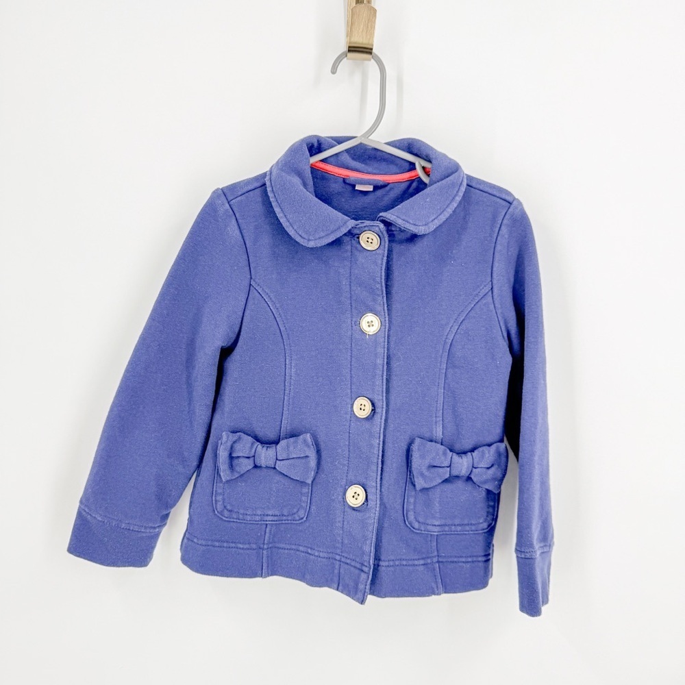 Purple Kids Jacket with Bow Accents